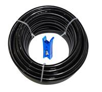 HUAZIZ 20 Meter Polyurethane Black Pneumatic Hose, PU Air Hose, 8 mm OD x 5 mm ID, Polyurethane PU Air Hose Kit + 1 Pcs Hose Cutter