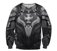 HuazomeeHZM Armor Knight Warrior Men 3D Printed Hoodie Knights Templar Harajuku Fashion Jacket Pullover Unisex Zipper Coat