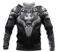 HuazomeeHZM Armor Knight Warrior Men 3D Printed Hoodie Knights Templar Harajuku Fashion Jacket Pullover Unisex Zipper Coat
