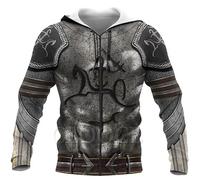 HuazomeeHZM Armor Knight Warrior Men 3D Printed Hoodie Knights Templar Harajuku Fashion Jacket Pullover Unisex Zipper Coat