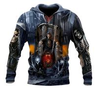 HuazomeeHZM Death Skeleton Tattoo 3D Printed Fashion Hoodie Men's Sweatshirt Unisex Zip Pullover Casual Jacket Tracksuit