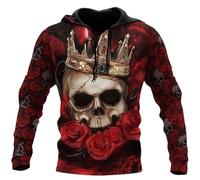 HuazomeeHZM Death Skeleton Tattoo 3D Printed Fashion Hoodie Men's Sweatshirt Unisex Zip Pullover Casual Jacket Tracksuit