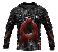 HuazomeeHZM Gothic Skeleton and Angels 3D Printed Autumn Fashion Mens Hoodie Unisex Sweatshirt Streetwear Casual Jacket Tracksuit