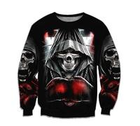 HuazomeeHZM Gothic Skeleton and Angels 3D Printed Autumn Fashion Mens Hoodie Unisex Sweatshirt Streetwear Casual Jacket Tracksuit