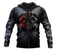 HuazomeeHZM Gothic Skeleton and Angels 3D Printed Autumn Fashion Mens Hoodie Unisex Sweatshirt Streetwear Casual Jacket Tracksuit