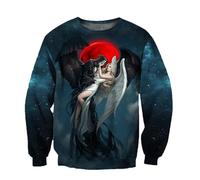 HuazomeeHZM Gothic Skeleton and Angels 3D Printed Autumn Fashion Mens Hoodie Unisex Sweatshirt Streetwear Casual Jacket Tracksuit