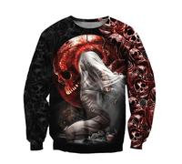HuazomeeHZM Gothic Skeleton and Angels 3D Printed Autumn Fashion Mens Hoodie Unisex Sweatshirt Streetwear Casual Jacket Tracksuit