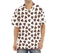 HuazomeeHZM Happy Funny Poop Pattern 3D Printed Aloha Shirts for Men Summer Short Sleeve Button Down Beach Shirt Tops Mens Plus Size Blouse