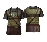 HuazomeeHZM Medieval Warrior Armor 3D Printed Knights Templar Men's T-Shirt Harajuku Summer Short Sleeve Unisex Casual T-Shirts Tops