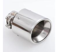 Hub Bore 1 Pcs Universal Stainless Steel Car Rear Exhaust Pipe Tail Muffler Tip Round for City Car tailpipe Wheels Spacer(IN 57MM OUT 101MM)