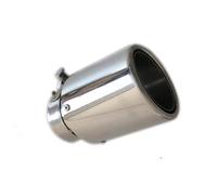Hub Bore 1 Pcs Universal Stainless Steel Car Rear Exhaust Pipe Tail Muffler Tip Round for CRV Wheels Spacer(IN 51MM OUT 89MM)