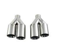 Hub Bore 1PCS Stainless Car Exhaust Pipe 51mm 60mm inlet muffler tip 3 inch straight cut outlet tail throat Wheels Spacer(EM20111c-Left)