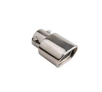 Hub Bore 2.5-inch single and double pipe square tailpipe throat Auto exhaust muffler Stainless steel tailpipe throat auto parts Wheels Spacer(Silver straight)