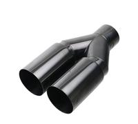Hub Bore Stainless Steel single layer exhaust tip 63mm inlet straight cut 76mm Outlet Muffler Tail pipe end tip Wheels Spacer(H0EQ20111)