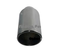 Hub Bore Universal Car 67mm Exhaust Pipe Stainless Steel Single straight Exhaust throat 105mm outlet Tail end Tip Accessories Wheels Spacer(H0DJ2027zc-BL)