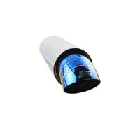 Hub Bore Universal polishied car exhaust race muffler 2/2.5 inlet exhaust blue end tips muffler on the car Car tailpipe Wheels Spacer(L1(4) YZ401a)