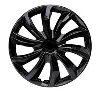 Hub caps, Automotive 15 Inch Universal Hubcap Wheel Covers for Cars,4 Pcs(Black)