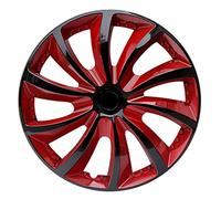 Hub caps, Automotive 15 Inch Universal Hubcap Wheel Covers for Cars,4 Pcs(Red)