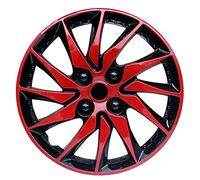 Hub caps, Hubcaps/Wheel Covers One-Piece Heavy Duty Construction 4Pcs,15 Inch(Red)
