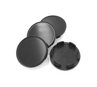 Hub Centre Caps 4pcs/lot 53MM Car Wheel Center Cap Rim Hub Caps Dustproof Cover Accessories Fit For 50mm Flat Logo Sticker Wheel Centre Caps(Black)
