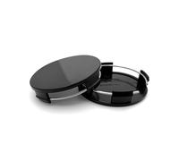 Hub Centre Caps 4pcs/lot Blank No Logo 65mm Outer 63mm Inner Wheel Center Cap Car Rim Centric Hub Cover ABS Black Silver Wheel Centre Caps(Black)