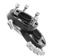 Hub Centric 2Piece 20/25/30/35/40/50mm PCD 5x112 57.1mm Wheel spacer adapter for Skoda(2PCD 80mm Black)