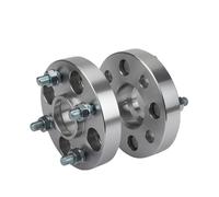Hub Centric 2Pieces PCD 4x100 ID=OD=56.1mm Car Aluminum Wheel Spacer Adapter 15/20/25/30/35/40/45mm Flange For Jazz 4lug(2PCS 35mm Silver)