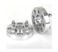 Hub Centric 2Pieces PCD 4x100 ID=OD=56.1mm Car Aluminum Wheel Spacer Adapter 15/20/25/30/35/40/45mm Flange For Jazz 4lug(2PCS 30mm Silver)