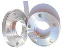 Hub Centric Wheel Spacers 2 PCS OEM 5X114.3 64.1 Hubcentric Wheel Spacer 10mm Black Silver Aluminum Car Accessory(10mm Silver)