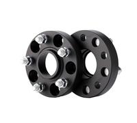 Hub Centric Wheel Spacers For SSANGYONG For Rexton For PCD 5x130 CB 84.1 M14x1.5 Forged Aluminum 2006-2024 Black Wheel Spacers Hub Adapter 2 Piece Forged Wheels Spacer Kit(Black 25mm 2PC)