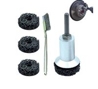 Hub Cleaner - Hub Scrubber Kit with Drill Attachment, Rust Removal and Dirt Cleaning Tool for Tire Rims, Steering Wheels, Lug Studs, Rotors, Car or Truck Maintenance Automotive Detailing