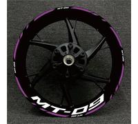 Hub Decorative Decal Motorcycle Reflective Wheel Decal for MT-09 MT09 MT 09 Rim Stripe Decals Waterproof Hub Stickers Reflective Sticker