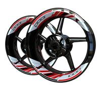 Hub Decorative Decal Motorcycle Wheel Sticker for Kawasaki for Z1000 for Z 1000 Decals Reflective Stripe Tape Decal Rim Hub Decorative Stickers Motorbike Reflective Sticker(Color 3)