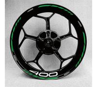 Hub Decorative Decal Motorcycle Wheel Stickers For Kawasaki For Z400 For Z 400 Rim Sticker Hub Decals Night Reflective Decorative Motorbike Reflective Sticker(Color 1)