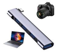 Hub Extender, Portable Splitter, Hub 3.0, Expander Adapter, Mini Splitter 4 Ports, 3.0 High Speed, Multiport Adapter for Computer Disk Card Reader in