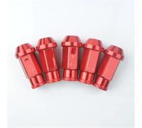 Hub lock bolt Car Wheel Lug Nuts Wheel Nuts Screw Wheel Bolts M12x1.5 M12x1.25 Aluminium Alloy 50mm 35mm 20 Pcs(Red,M12x1.25)