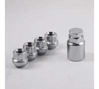 Hub lock bolt Steel Car Alloy Wheel Rim Locking Wheel Nuts Lock Wheel Lug Flat Washer Locking Wheel Nuts M12x1.5 M12x1.25 22mm 4nuts+1Key(M12x1.5)