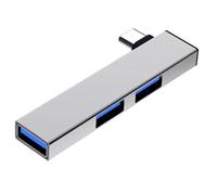 Hub Ports - Aluminum Alloy USB Data Hub, Efficient Data Connection USB Hub, Powered by USB Hub | Hub with USB 3.0, Splitter Data Hub, Docking Hub for Computer Por