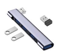 HUB Ports | Portable Splitter | Hub 3.0, Extension Adapter, Mini Splitter 4 Ports, 3.0 High Speed, Multiport Adapter for Computer Disk Card Reader Port