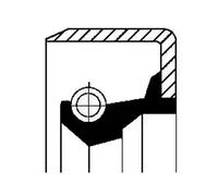 Hub sealing ring NBR (nitrile butadiene rubber) 12011347B CORTECO