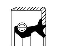 Hub sealing ring NBR (nitrile butadiene rubber) 19016549B CORTECO