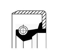 Hub sealing ring Rear Axle NBR (nitrile butadiene rubber) 19016531B CORTECO