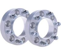 Hub spacers 2Pcs PCD 6x139.7 93.1mm Aluminum Alloy Wheel Spacer Adapter For Ford For Bronco/For Endeavour/For Everest/For Ranger Spacers(2pcs Silver 38mm)