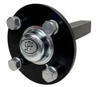 Hub & Stub Axle For Quad, ATV Trailer 4 Stud 100mm PCD 40x40mm 900kgs (per pair)