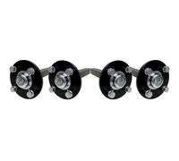 Hub & stub axles quad ATV trailer 4 stud 100mm PCD 40x40mm high speed - set of 4