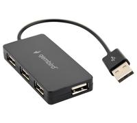 HUB, USB-A TO 4XUSB-A, BLACK; UHB-U2P4-04 (GEMBIRD) Qty X 1