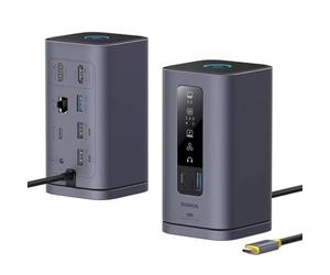 Hub USB Baseus B00568102813-00 Argentato