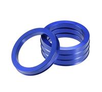 Hub Wheel Spacers 4pcs OD 72.6mm 73.1mm to ID 57. 60. 67. 65. Car Tire Centering Hub Centric Rings Wheel Bore Center Blue