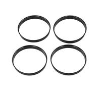 Hub Wheel Spacers Black Automobile Wheel Hub Centric Ring Car Accessories 4 Pcs Hub Centering Rings 74.1 X 72.6 Mm