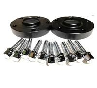 Hub Wheel Spacers For Benz W202 W203 C Class With 10pcs 12 * 1.5 Ball Type Bolts 2pcs A Group 5X112 66.6 Hubcentric Spacer 25mm(25mm Silver thin)